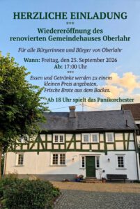 Wiedereröffnung Gemeindehaus