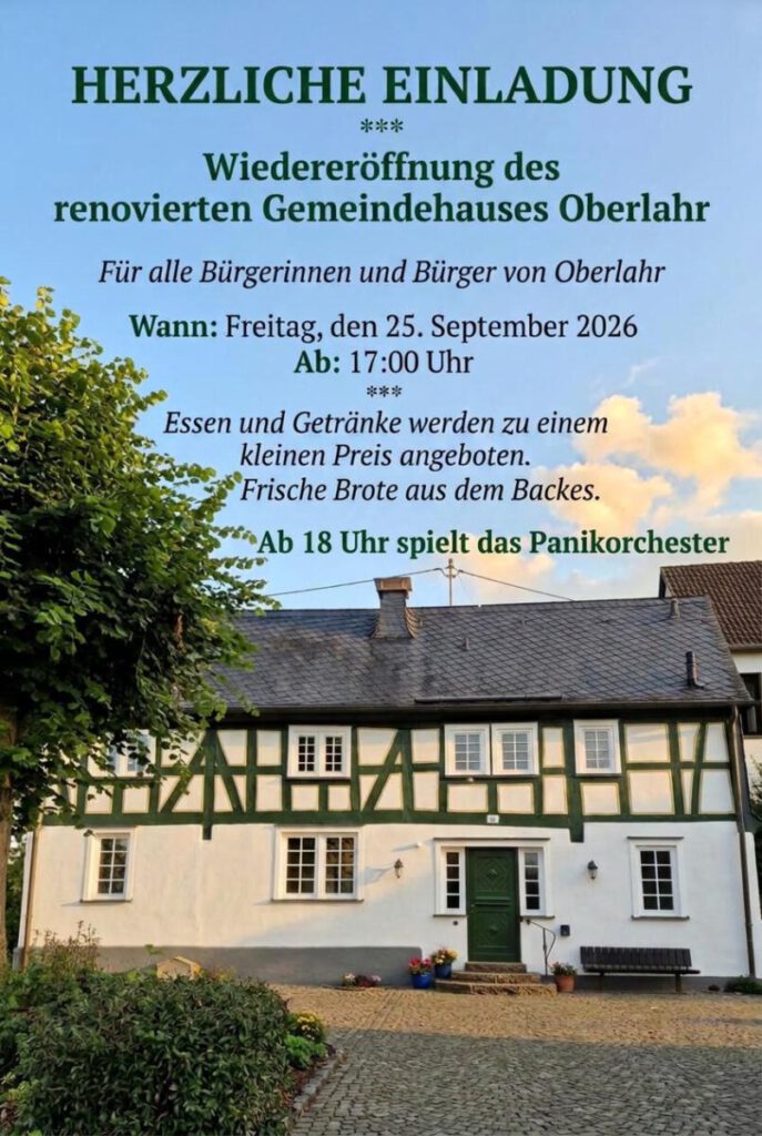 Wiedereröffnung Gemeindehaus